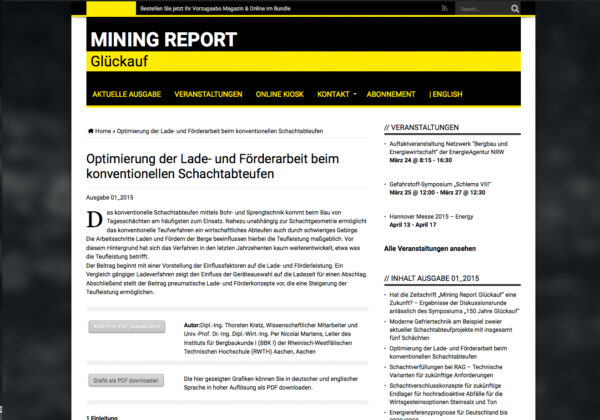 Online-Jahresabonnement Mining Report Glückauf - Image 5
